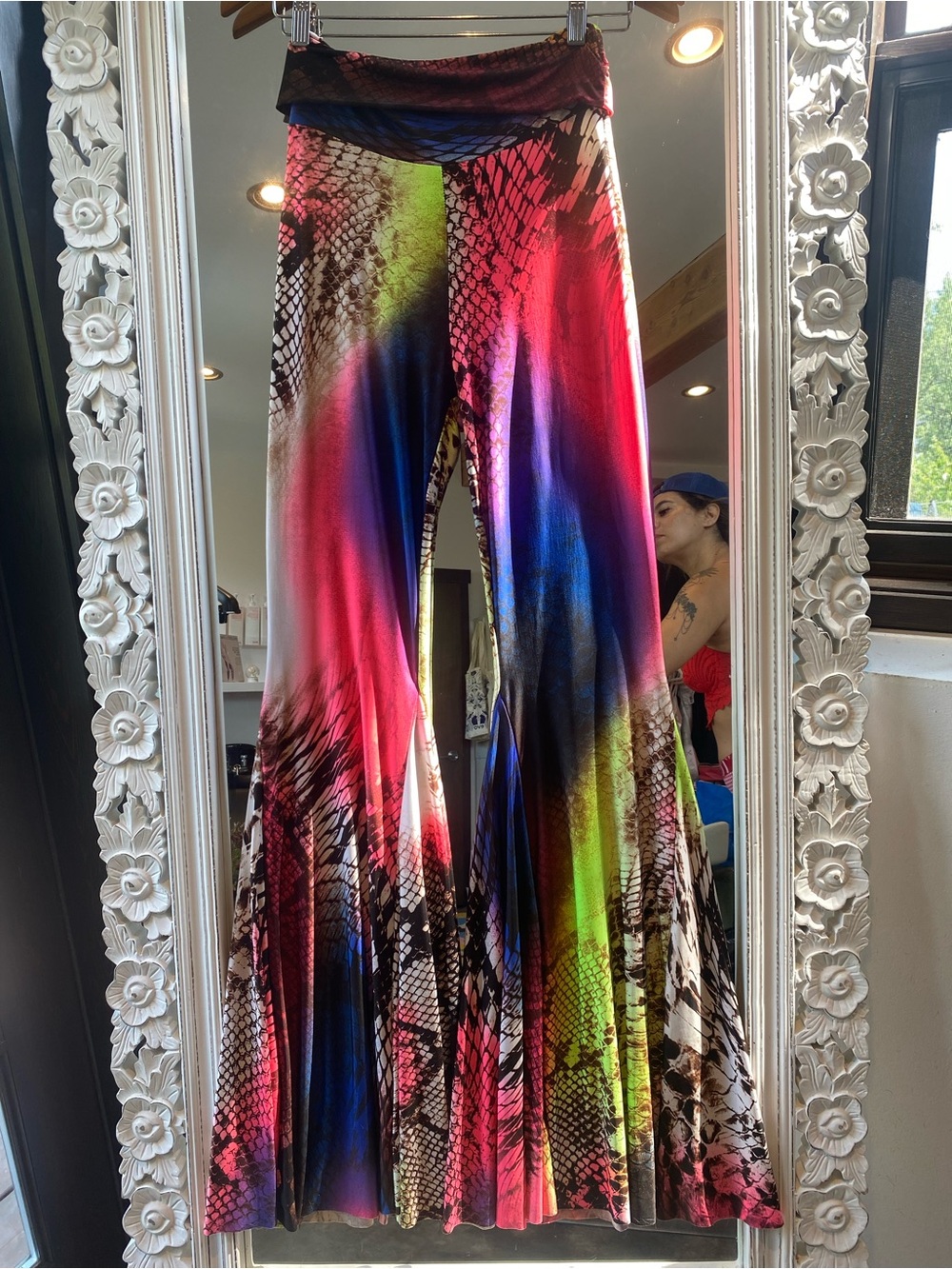 Vibrant Multicolor Wide-Leg Palazzo Pants